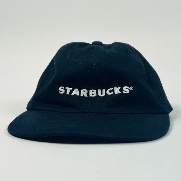 Starbucks Logo Employees Black Uniform Embroidered Adjustable Baseball Hat - Picture 2 of 6
